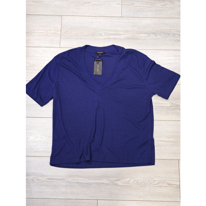 V YAKA LACİVERT TİŞÖRT