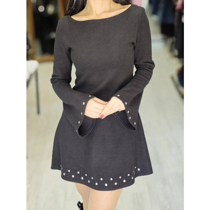 ZIMBALI SİYAH ELBİSE