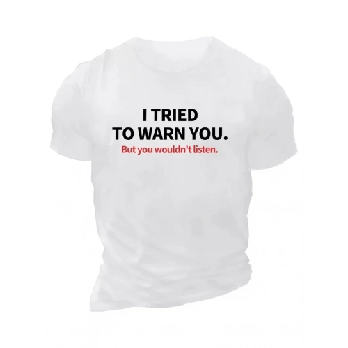 Baskılı Oversize Bisiklet Yaka T-shirt - Beyaz