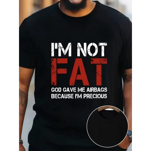 Baskılı Oversize Bisiklet Yaka T-shirt - Siyah