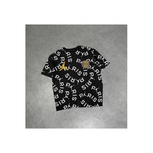 Erkek Dijital Baskılı Oversize T-shirt Siyah