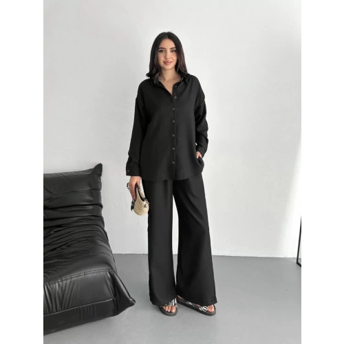 Gömlek Pantolon ikili Takım - Siyah