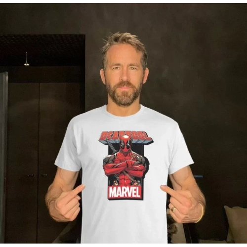 Unisex Bisiklet Yaka Baskılı Oversize T-Shirt - Beyaz