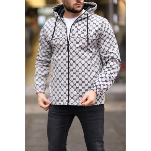 Unisex Kapüşonlu İçi Astarlı Yağmurluk - Gri