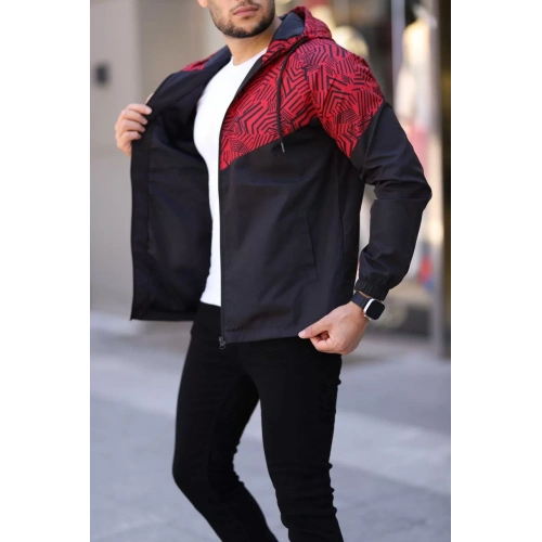 Unisex Kapüşonlu İçi Astarlı Yağmurluk - Siyah