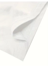 Baskılı Oversize Bisiklet Yaka T-shirt - Beyaz