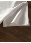 Baskılı Oversize Bisiklet Yaka T-shirt - Beyaz