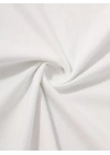 Baskılı Oversize Bisiklet Yaka T-shirt - Beyaz