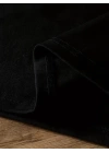 Baskılı Oversize Bisiklet Yaka T-shirt - Siyah
