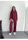 Gömlek Pantolon ikili Takım - Bordo