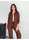 Gömlek Pantolon ikili Takım - Kahverengi
