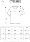 Unisex Kapşonlu Kısa Kol Oversize Baskılı T-Shirt - Siyah