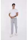 Unisex Üç İplik Basic Eşofman Pantolon - Gri