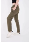 Unisex Üç İplik Basic Eşofman Pantolon - Hakİ