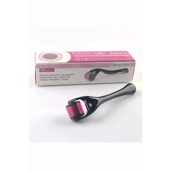 Titanyum Uçlu 540 Iğneli Derma Roller 0.5 mm Iğne Cilt Yüz Vücut Yenileme Masaj Aleti