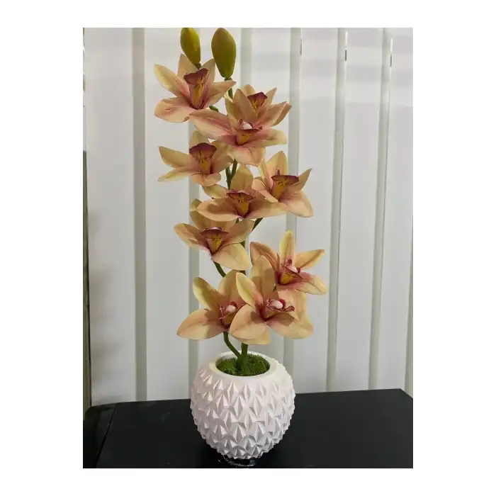 YAPAY ORKİDE BETON SAKSIDA BOY:42 CM