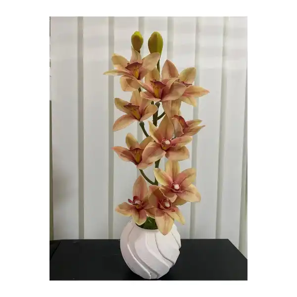 YAPAY ORKİDE BETON SAKSIDA BOY:42 CM