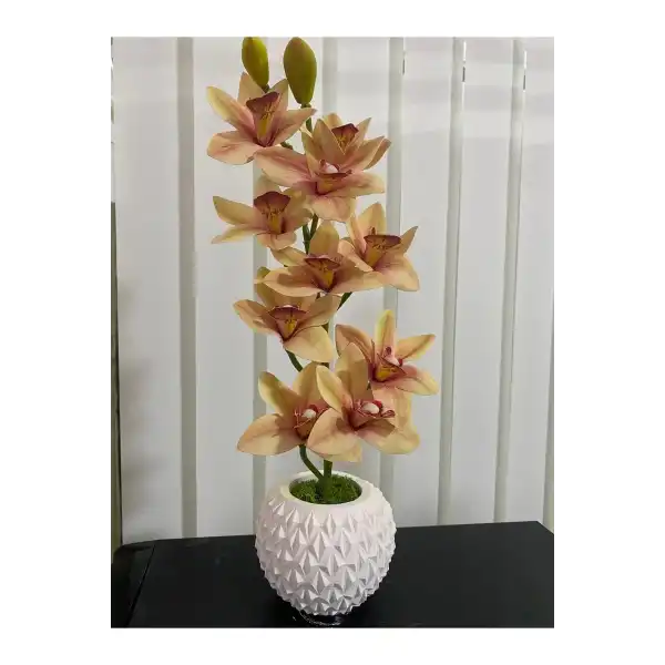YAPAY ORKİDE BETON SAKSIDA BOY:42 CM