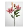 yapay çiçek lilyum dal 75 cm pembe