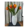 yapay lale 5 adet vazo ile birlikte
