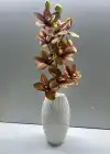 Yapay Orkide kahcerengi Boy:46 cm