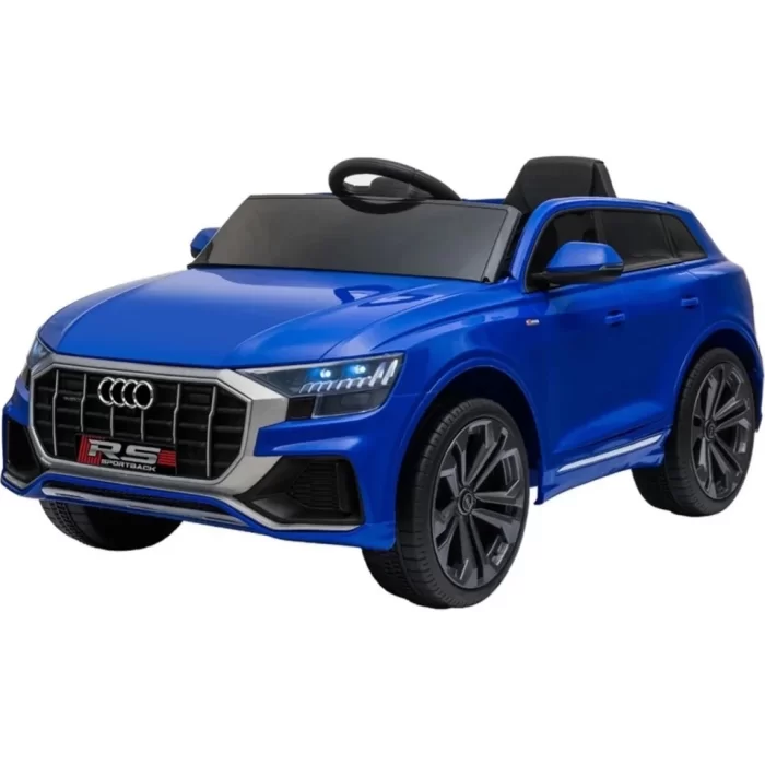 Audi RS Q8 Akülü Araba 12V Mavi