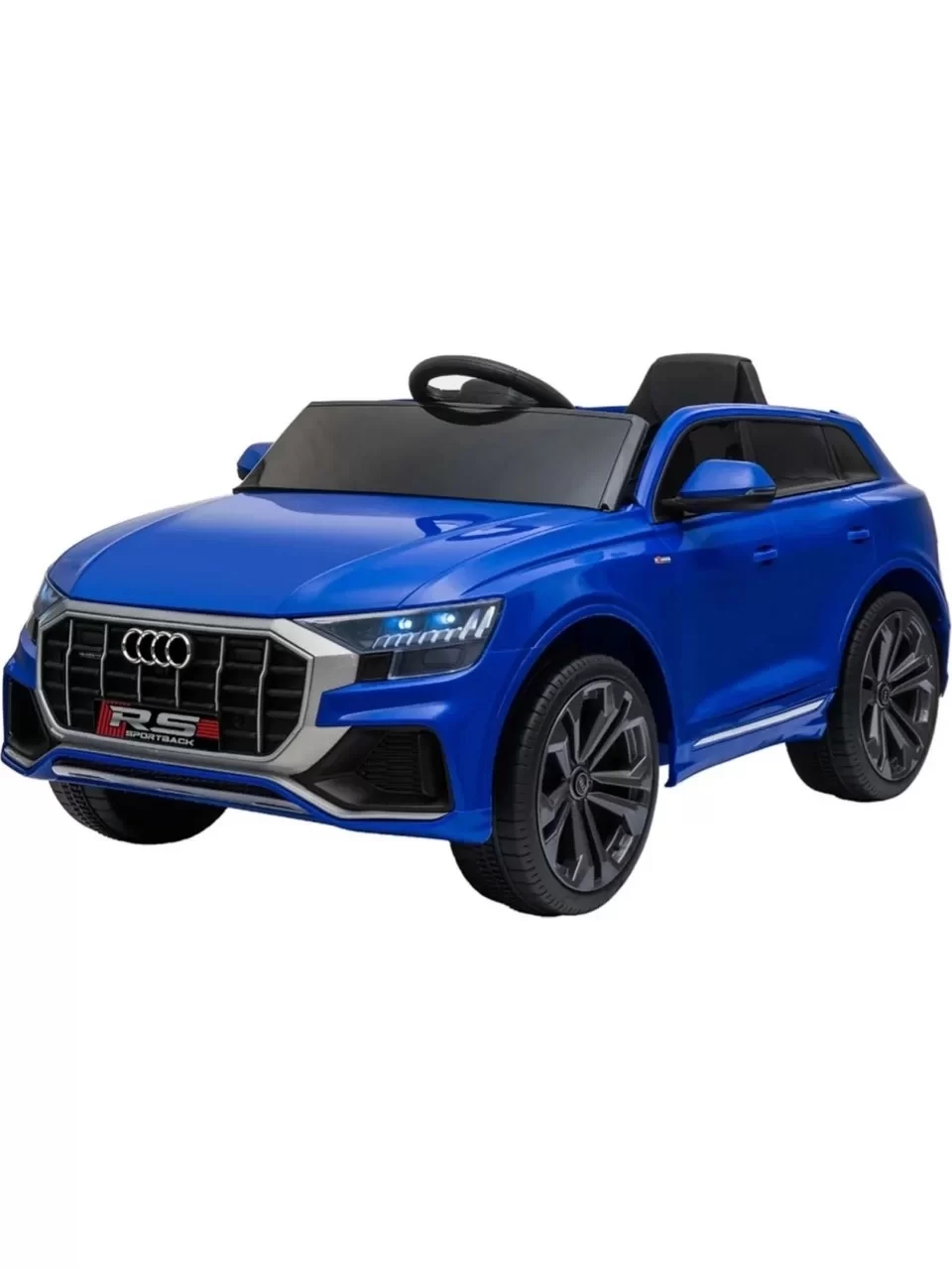 Audi RS Q8 Akülü Araba 12V Mavi