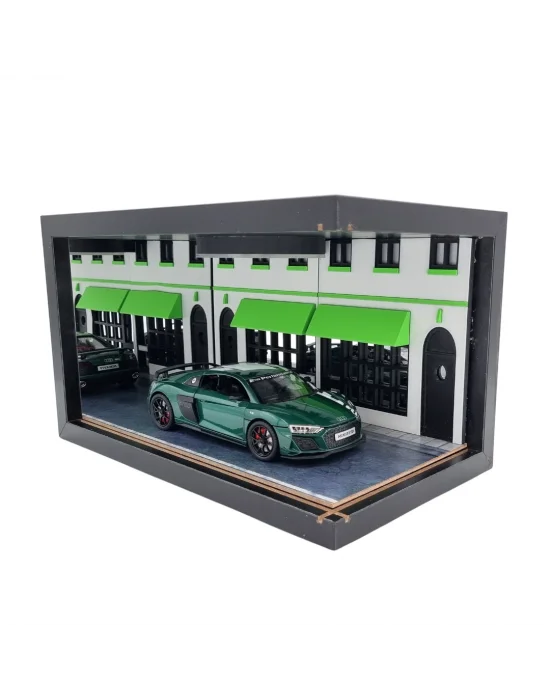 Verdant Elite Ahşap Işıklı Diorama Vitrin | Audi R8