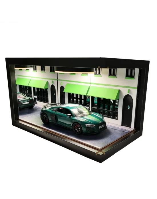 Verdant Elite Ahşap Işıklı Diorama Vitrin | Audi R8