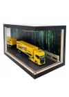 Golden Route Ahşap Işıklı Tır Diorama Vitrin | Scania V8