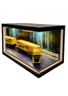 Golden Route Ahşap Işıklı Tır Diorama Vitrin | Scania V8