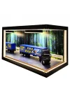 Global Motion Volvo Truck Ahşap Işıklı Diorama Vitrin | Volvo Tır