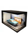 Pastel Garage Ahşap Işıklı Diorama Vitrin | Buick Riviera