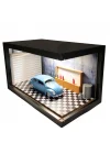 Blue Heritage Ahşap Işıklı Diorama Vitrin | Wolkswagen Beetle