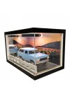 Sunset Trail Ahşap Işıklı Diorama Vitrin | Ford Bronco 1978