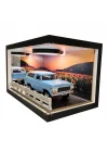 Sunset Trail Ahşap Işıklı Diorama Vitrin | Ford Bronco 1978