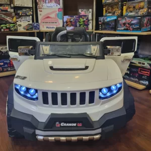 Hummer 12V Çift Kişilik Uzaktan Kumandalı Akülü Araba Beyaz