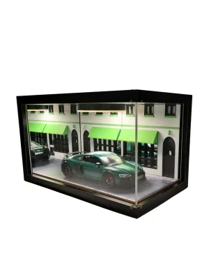 Verdant Elite Ahşap Işıklı Diorama Vitrin | Audi R8