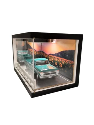 Sunflower Route Ahşap Işıklı Diorama Vitrin | Ford F-150 Pick Up