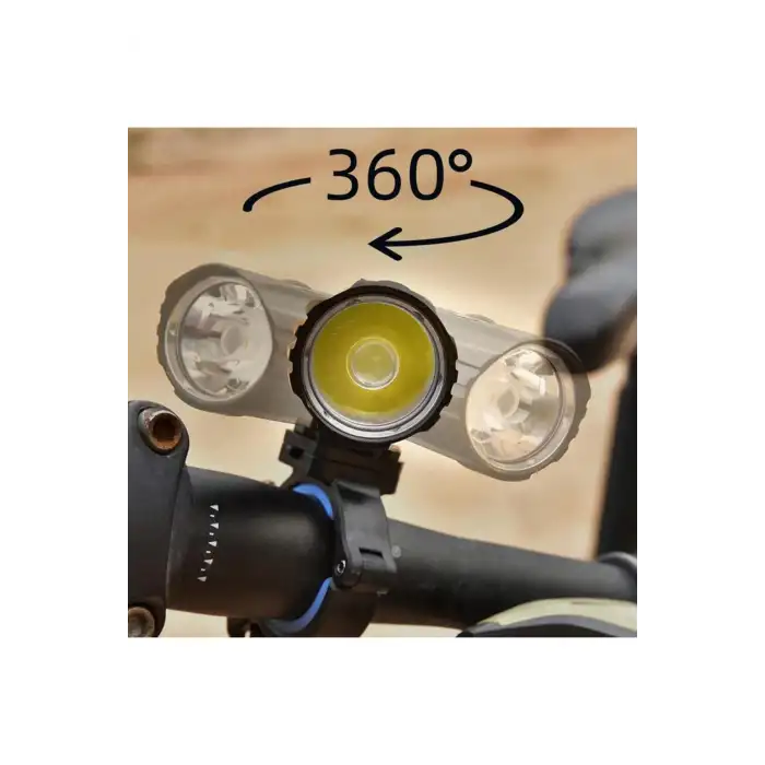 Rox 0210 Şarjlı Led Bisiklet Feneri 1300 Lümen