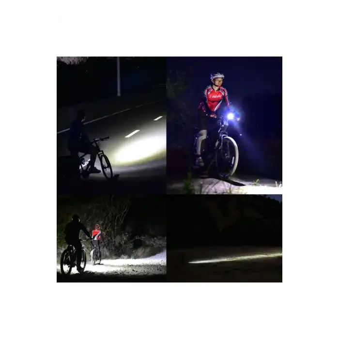 Rox 0210 Şarjlı Led Bisiklet Feneri 1300 Lümen