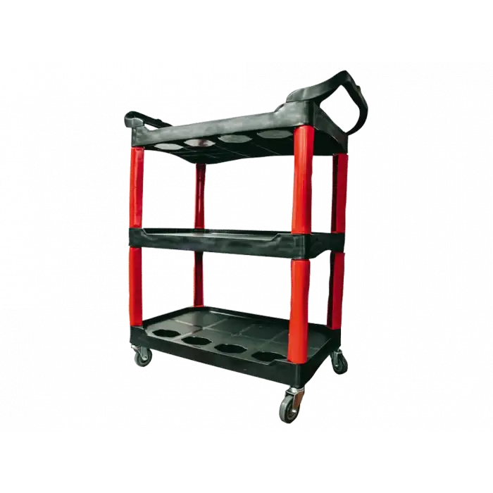 3 Raflı Alet Taşıma Arabası Yüksek Kalite Pp Plastik Nttc01 95x43x83 Cm.