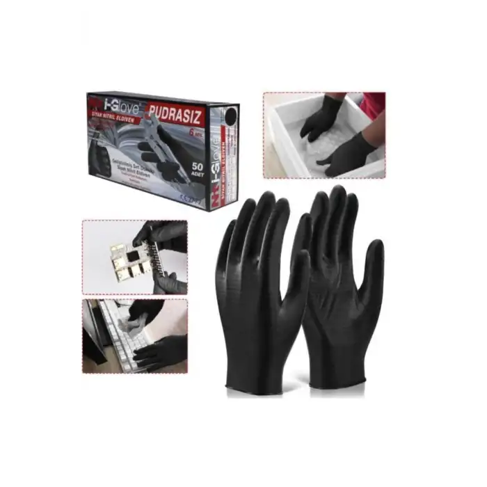 Nti-Glove Nt-ı Nitril Eldiven 50 Adet ( L ) Beden