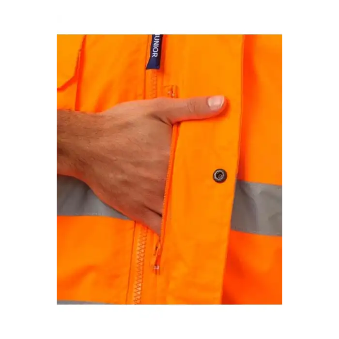 Junior Jn1004 5in1 Yüksek Görünürlüklü Içi Çıkmalı Oxford Parka