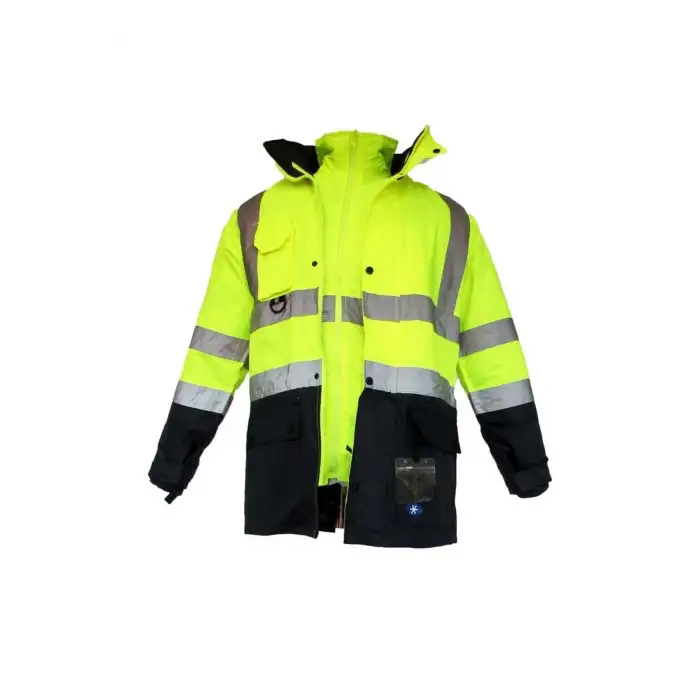 Junior Jn1003 5in1 Yüksek Görünürlüklü Içi Çıkmalı Oxford Parka