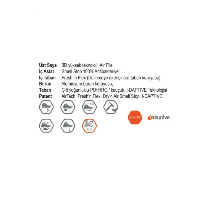 BASE B1000B K-ROAD S3 HRO SRC İŞ AYAKKABI