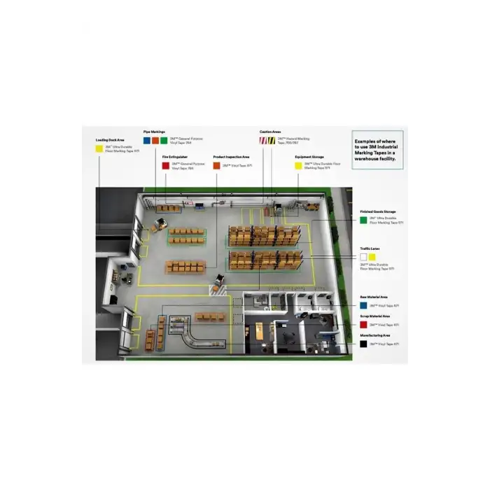 3M 764I Genel Amaçlı Vinil Bant - Sarı 50mmX33m