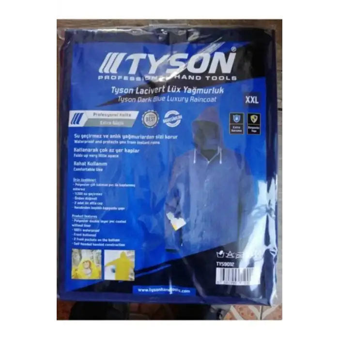 Tyson Lüx Yağmurluk Mavi XXL