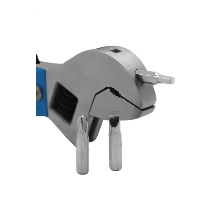 Hegi 12 Fonksiyonlu Paslanmaz Çelik Kurbağacık Ingiliz Anahtarı - Mavi