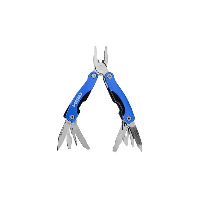 Hegi 818100032 Çok Fonksiyonlu Paslanmaz Çelik Mini Pense - Mavi